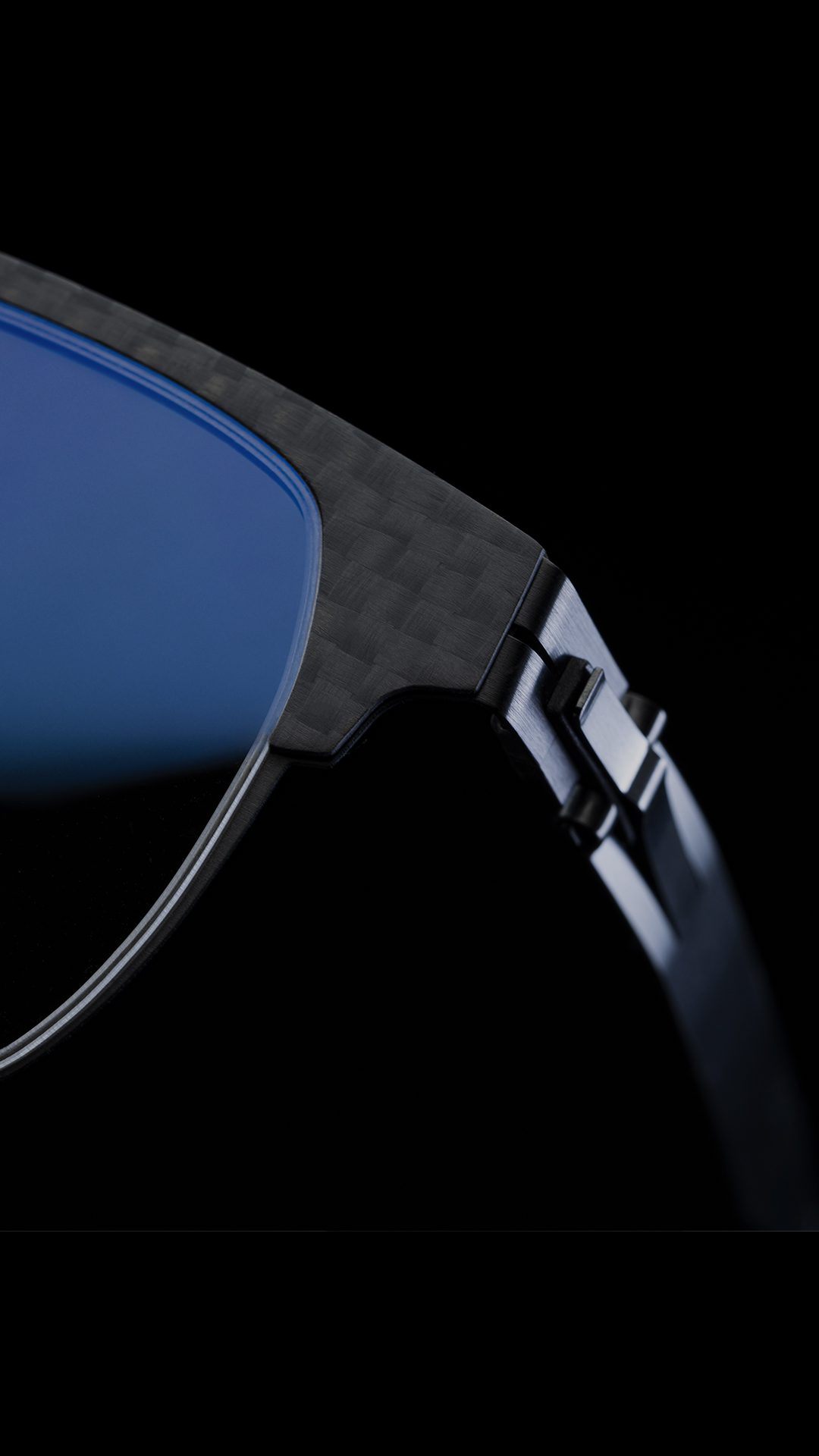Mobile view of the DLC collection showcase, featuring the hardest eyewear coating on Earth.