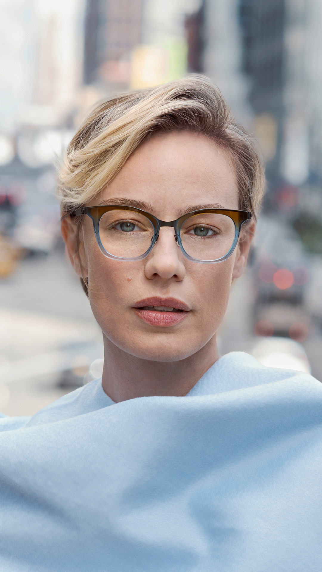 Mobile view of OVVO Optics Duo collection frames combining steel and colorful acetate.