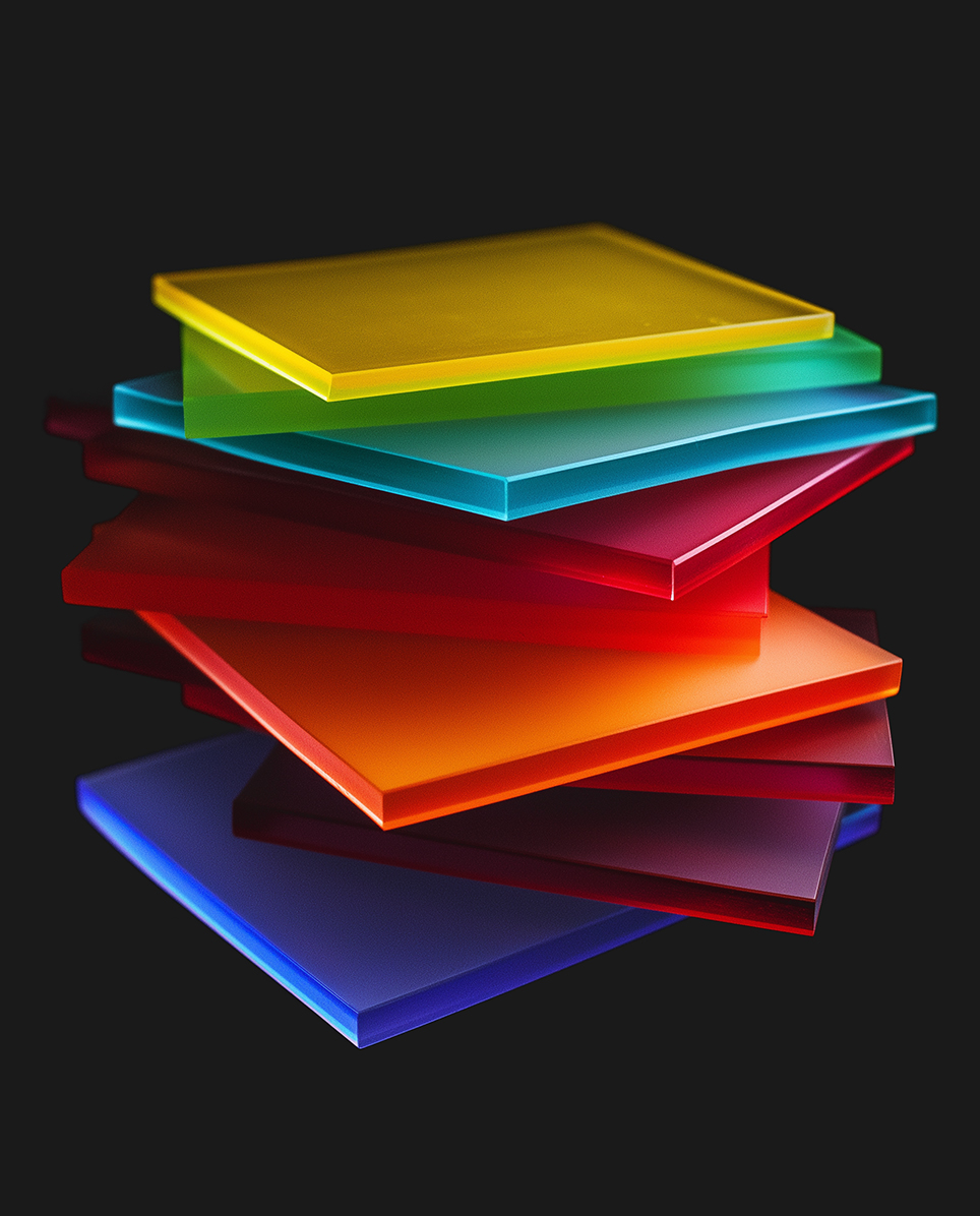 Lightweight and colorful Italian acetate material used in OVVO Duo collection frames.