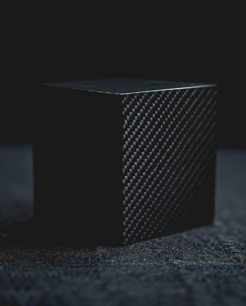 Extremely lightweight and strong high-performance carbon fiber used in OVVO frames.